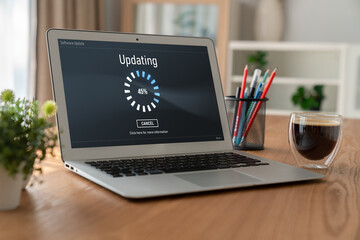 Software update on computer for modish version of device software upgrade