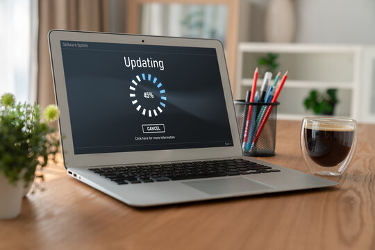 Software update on computer for modish version of device software upgrade