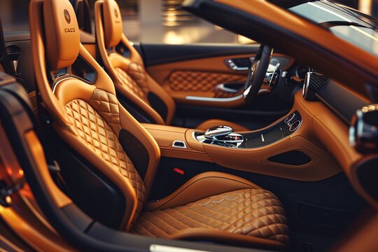 the interior of a car