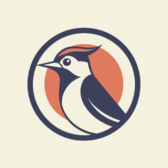 Blue Jay Icon in Circle Logo: A Stunning Visual Representation