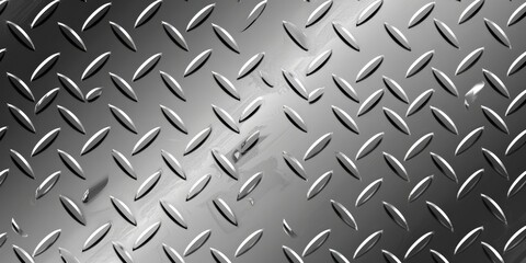 Fototapeta premium Abstract Metal Texture with Diamond Plate Pattern