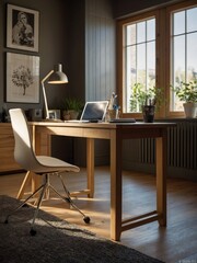 living room with table