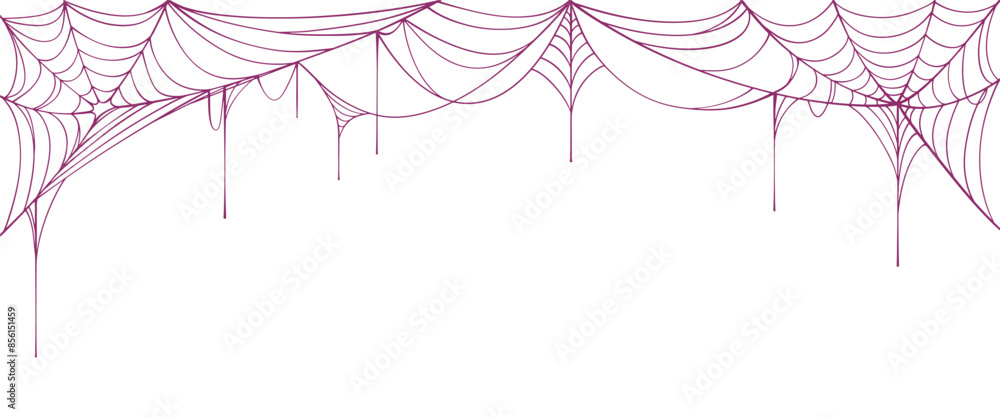 Wall mural spider web line art vector eps
