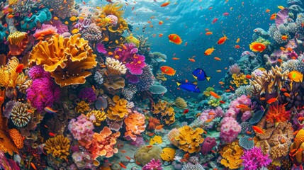 Vibrant Coral Reef Ecosystem