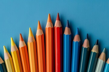 Trend forecasting in study habits top view Highlighting modern learning trends advanced tone Triadic Color Scheme