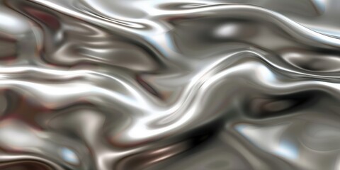 Abstract Silver Liquid Texture