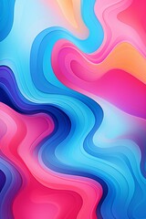 Colorful abstract vector art, fluid shapes merging, digital gradient background, artistic blend, central focus