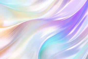 Obraz premium Elegant abstract white background, holographic foil shimmer, subtle color shifts, ideal for modern wallpaper