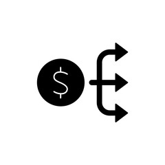 spend concept line icon. Simple element illustration. spend concept outline symbol design.