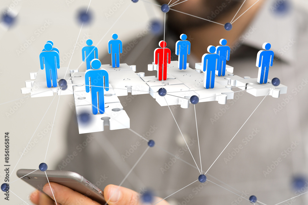 Poster  Digital Network and data concept.