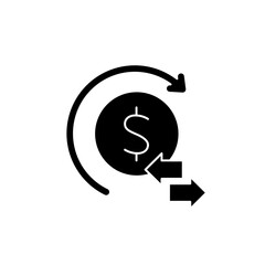 transaction concept line icon. Simple element illustration. transaction concept outline symbol design.