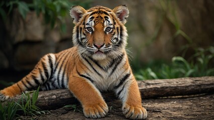 Obraz premium wallpaper international tiger day