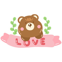 teddy bear with a flower