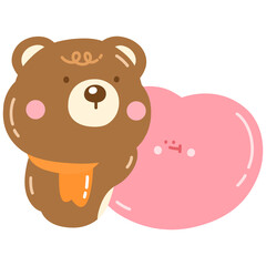 teddy bear with heart