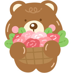 Cute Bear in love