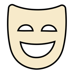 facial mask symbol vector