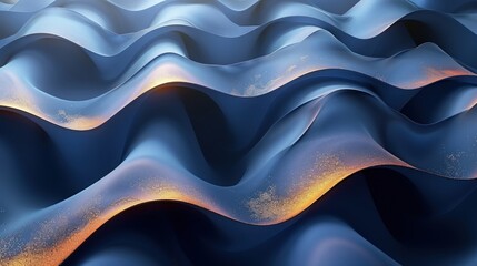 Obraz premium 3D abstract wallpaper. Three-dimensional dark golden and black background. golden wallpaper. Black and gold ai generated