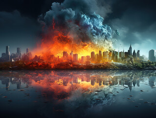 Obraz premium Save the planet concept with people taking care of the earth earth day