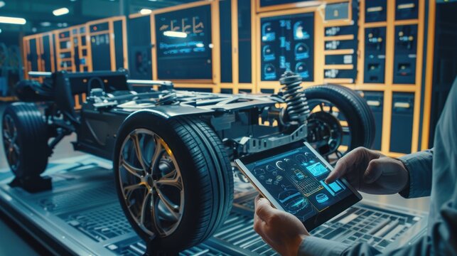 High-tech vehicle framework and digital tablet