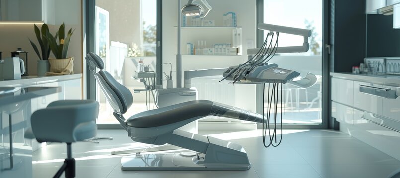 Modern Luxury Dental Clinic Interior with State-of-the-Art Facilities and Professional Services