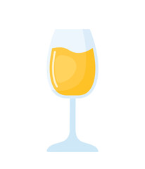 Orange Juice for Fresh Summer Drink and Beverage Vector Illustration