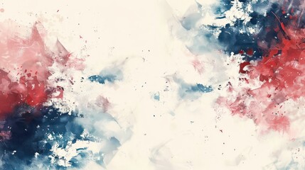 A clear, blank background highlighting the red, white, and blue of the American flag, providing a versatile template for creating customized patriotic graphics or advertisements. 