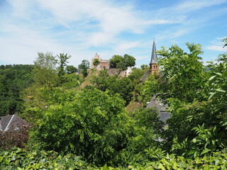 Burg Saarburg – auf dem Burgberg Saarburg bei der Stadt Saarburg in Rheinland-Pfalz