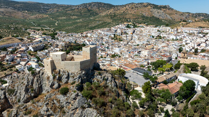 Obraz premium vista aérea del municipio de Luque en la provincia de Córdoba, Andalucía