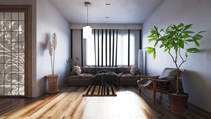 modern living room interior.