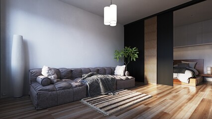 modern living room interior.