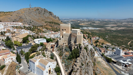 vista del castillo de Luque en la provincia de Córdoba, España