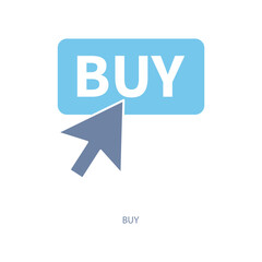 buy concept line icon. Simple element illustration. buy concept outline symbol design.