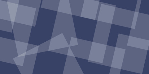 Abstract background with squares design. crossing circles and squares pattern. Overlapping light and dark blue.   Triangle 3d illustration polygonal art pattern style. Trendy and vibrant modern style 