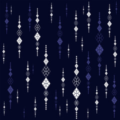 Embroidery pattern, traditional geometric pattern, ethnic style, Ikat, seamless pattern, abstract pattern for printed fabric, rugs, curtains and sarong, Aztec, African, Indian, Indonesian.