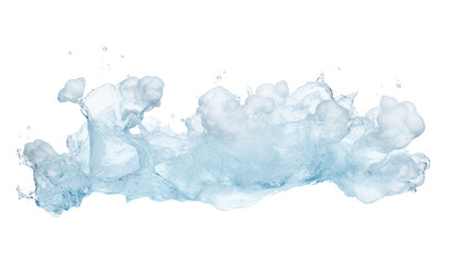 Fototapeta premium blue water splash isolated on transparent background cutout
