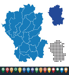 Set maps of Northern Thailand province