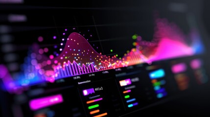 An intricately detailed vector illustration of a digital financial dashboard, displaying various metrics such as expenses, savings, and investments. The image highlights the importance of tracking