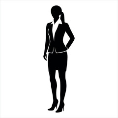 Fototapeta premium Office Woman Worker Character Vector Illustration
