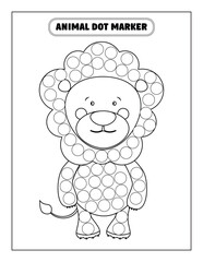 animals dot markers