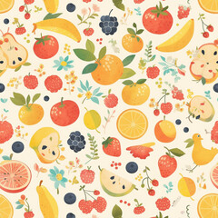 Fruit Seamless Patterns