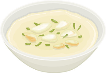 British Food Cullen Skink Illustration