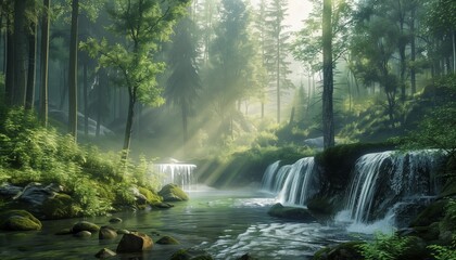 Beautiful natural scenery landscape photography