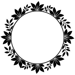 Beautiful Flower Design Frame Vector Illustration