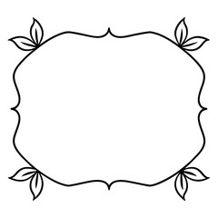 Beautiful Flower Design Frame Vector Illustration
