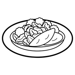 Food, Drink and Sweets coloring pages for kids book