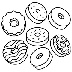 Food, Drink and Sweets coloring pages for kids book
