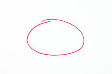 Red highlighted circle on a white background.