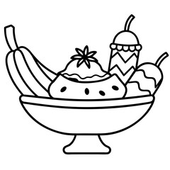 Food, Drink and Sweets coloring pages for kids book