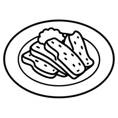 Food, Drink and Sweets coloring pages for kids book