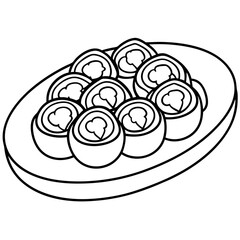 Food, Drink and Sweets coloring pages for kids book